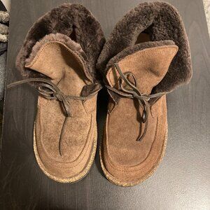 Birkenstock Bakki Chukka Booties Brown Mocha Women's Size 38 7-8